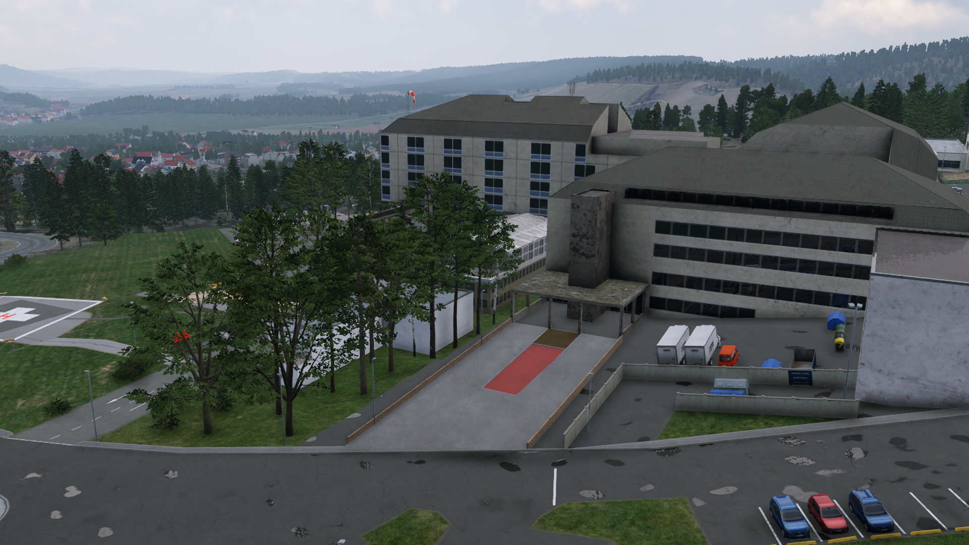 Zufahrt zum Krankenhaus in Wittlich